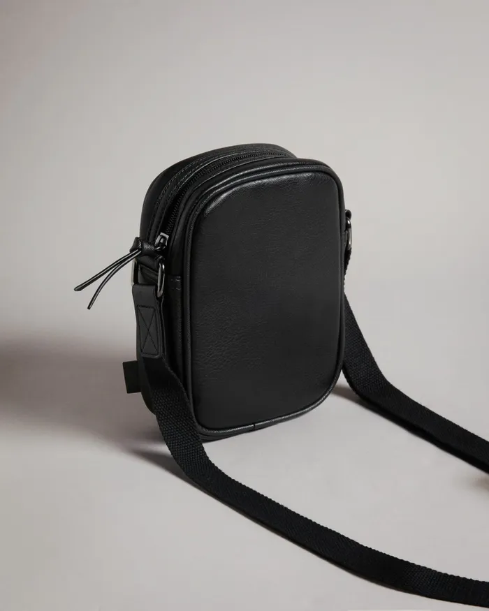 Men EVVER 8211 Striped PU Flight Bag Black Ted Baker Cross Body Bags Men EVVER 8211 Striped PU Flight Bag Black Ted Baker Cross Body Bags