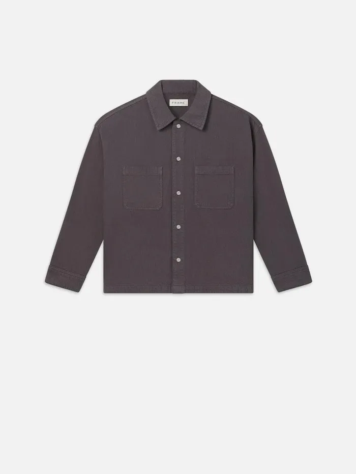 Men FRAME Denim Shirts Relaxed Double Pocket Shirt