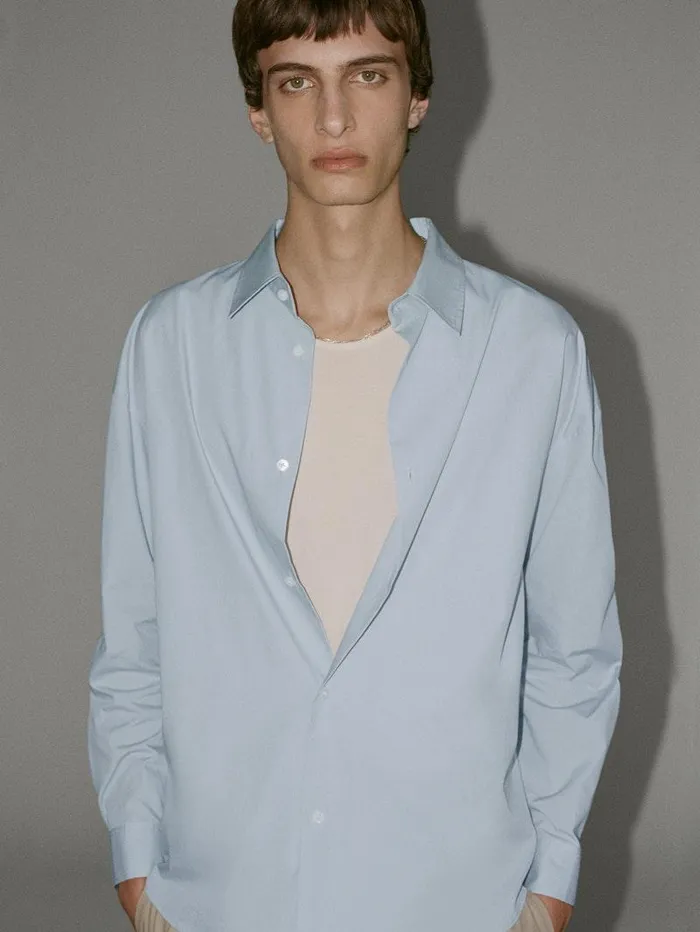Men FRAME Shirts Relaxed Cotton Shirt