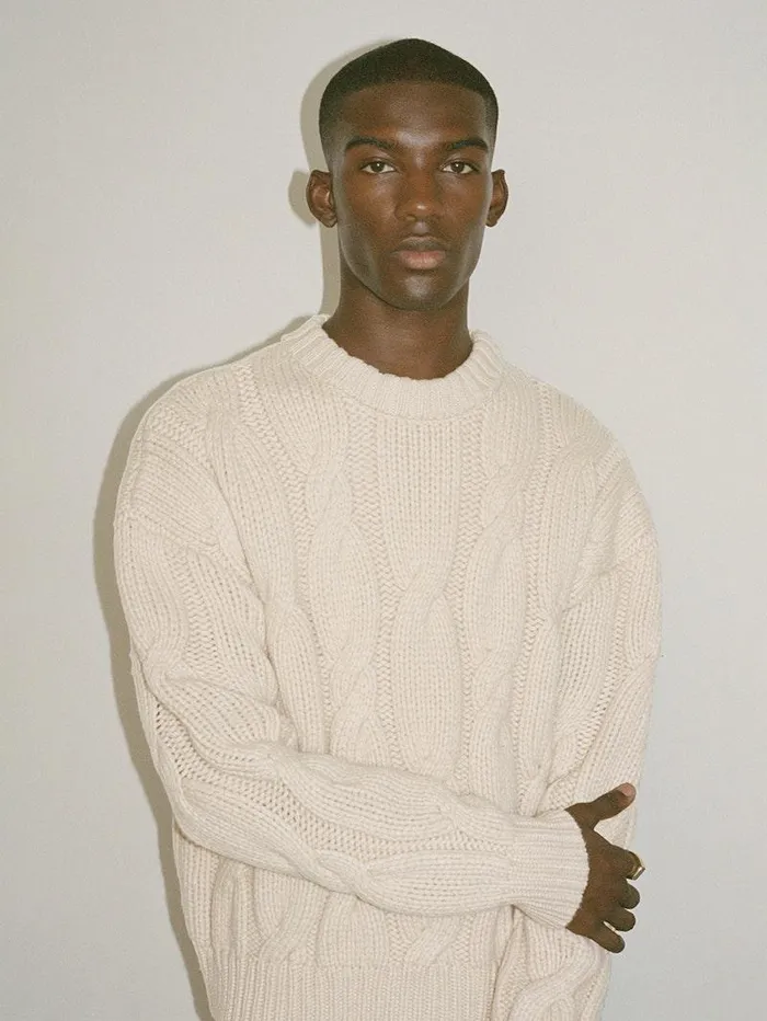 Men FRAME Sweaters and Hoodies Chunky Cable Sweater Men FRAME Sweaters and Hoodies Chunky Cable Sweater