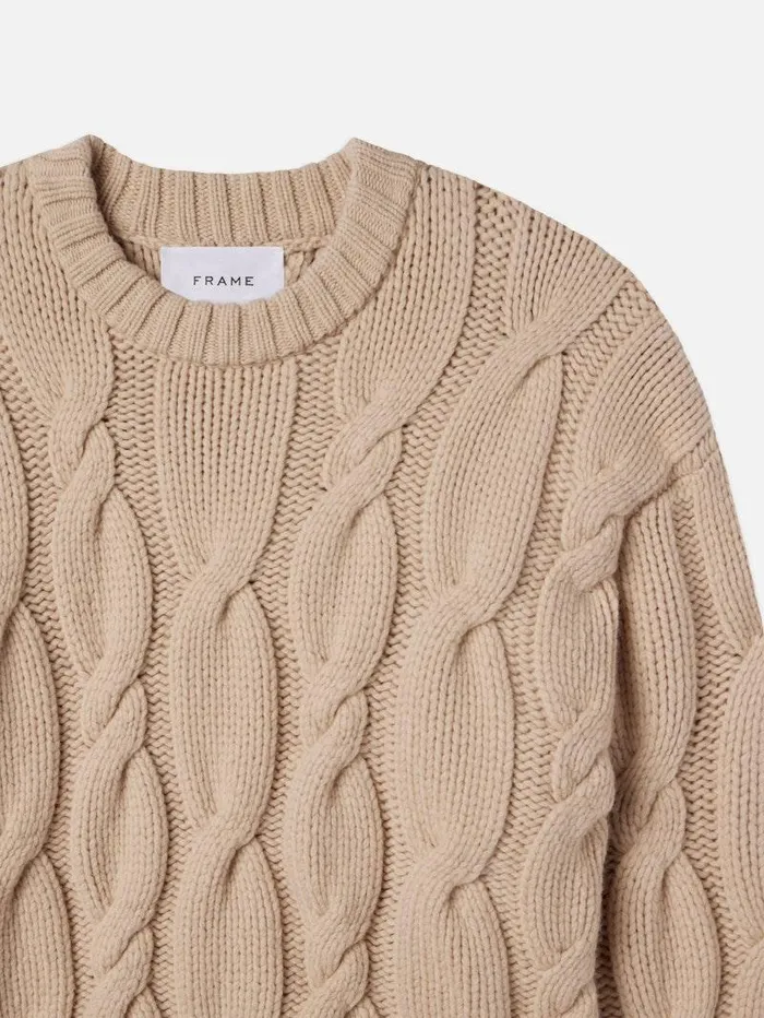 Men FRAME Sweaters and Hoodies Chunky Cable Sweater Men FRAME Sweaters and Hoodies Chunky Cable Sweater