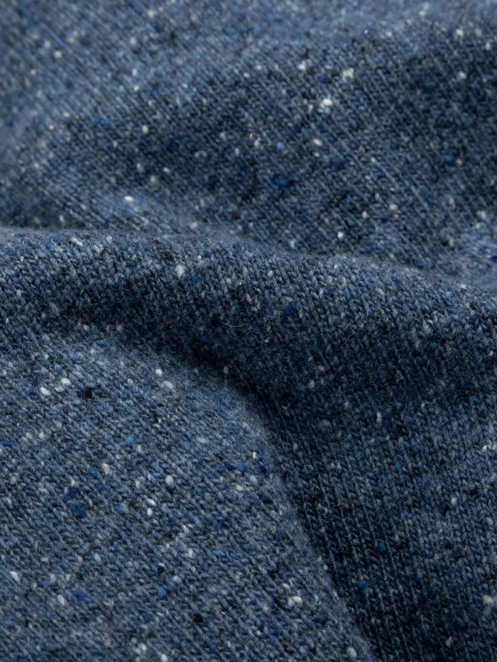Men Furlong Crew Jumper Indigo Blue Finisterre Knitwear