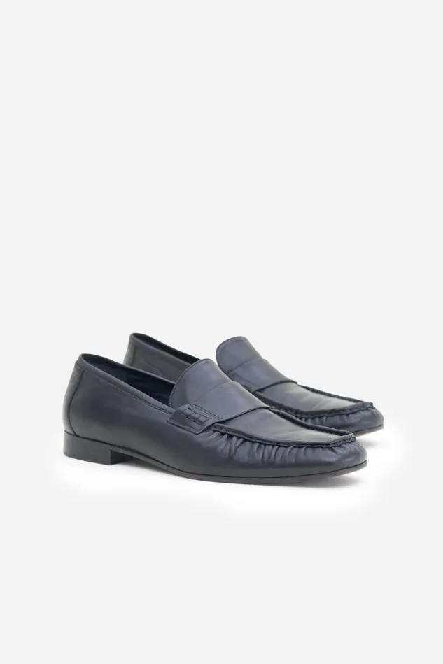Men Gathered Detail Loafers Black Filippa K Shoes