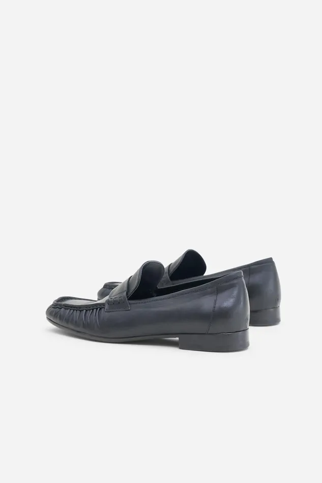 Men Gathered Detail Loafers Black Filippa K Shoes