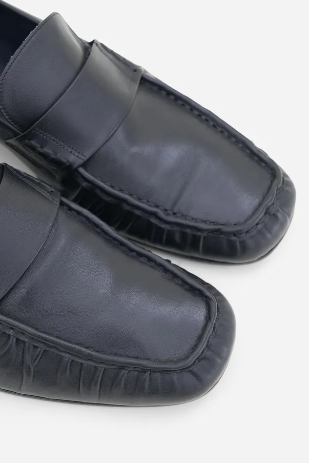 Men Gathered Detail Loafers Black Filippa K Shoes