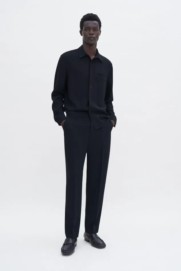 Men Gathered Detail Loafers Black Filippa K Shoes