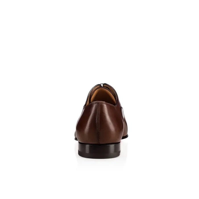 Men Greggo Laceup Shoes 8211 Patinated Calf Leather 8211 Havane Christian Louboutin Buckles and Laceups