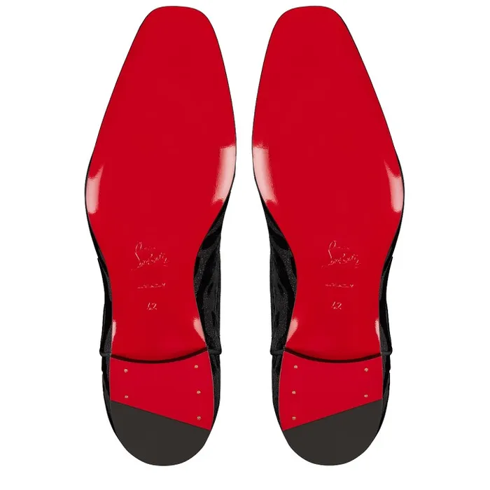 Men Greggy Chic Oxford 8211 Quagga Velvet 8211 Black Christian Louboutin Buckles and Laceups