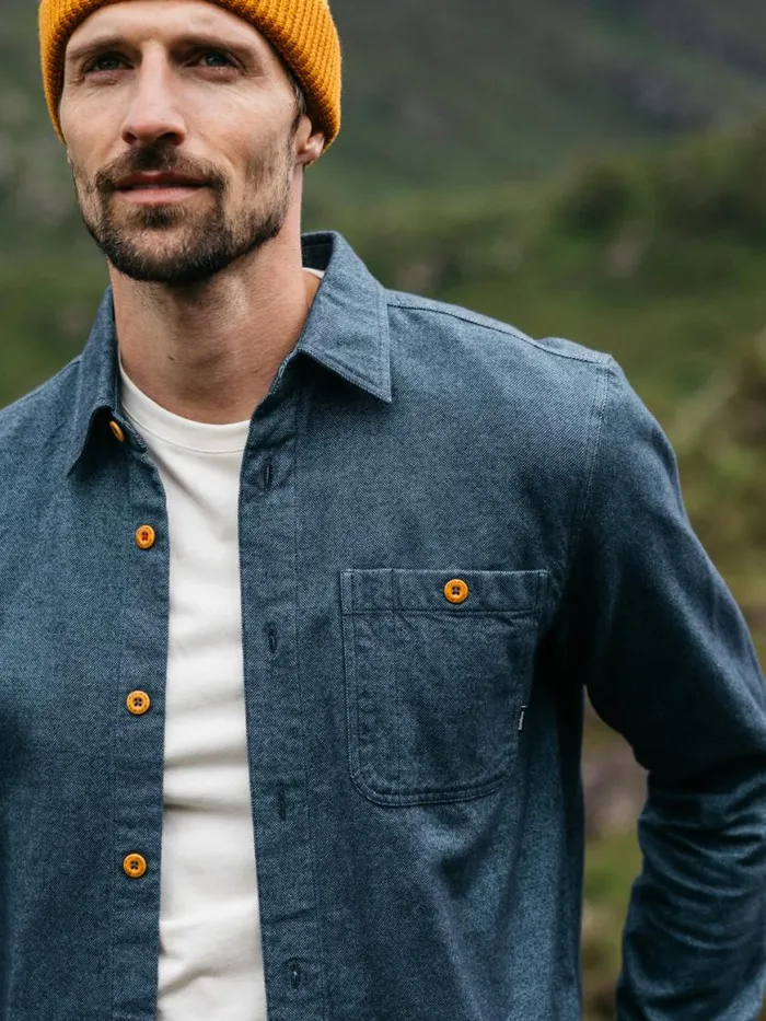 Men Gylly Shirt Ocean Dobby Finisterre Shirts