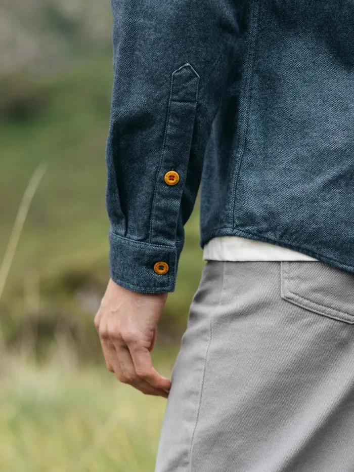 Men Gylly Shirt Ocean Dobby Finisterre Shirts
