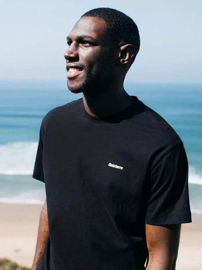 Men Harlyn Logo TShirt Black Finisterre TShirts