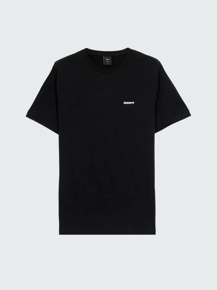 Men Harlyn Logo TShirt Black Finisterre TShirts