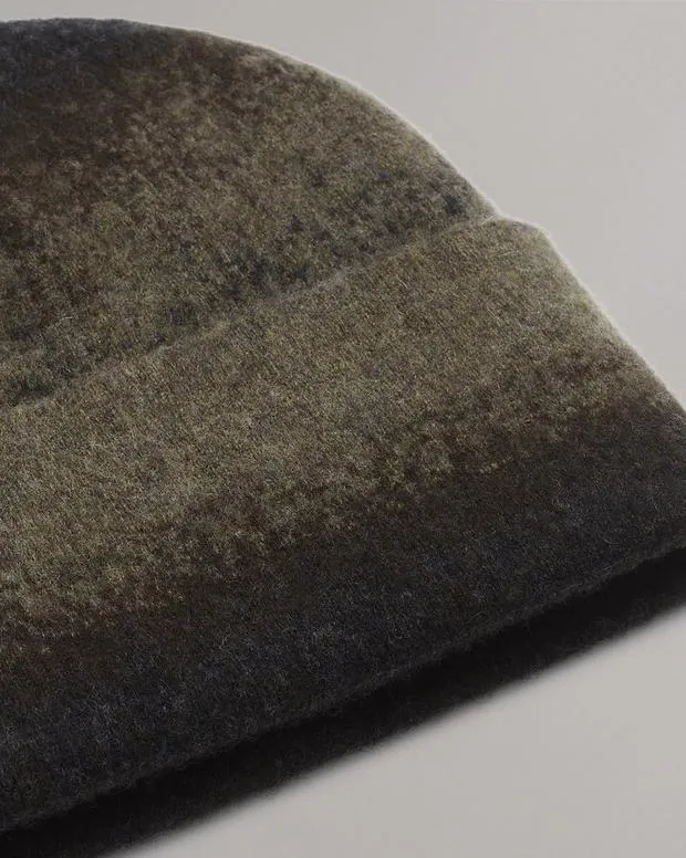 Men Hats and Gloves Rag and Bone Downing WoolBlend Beanie Green Multi