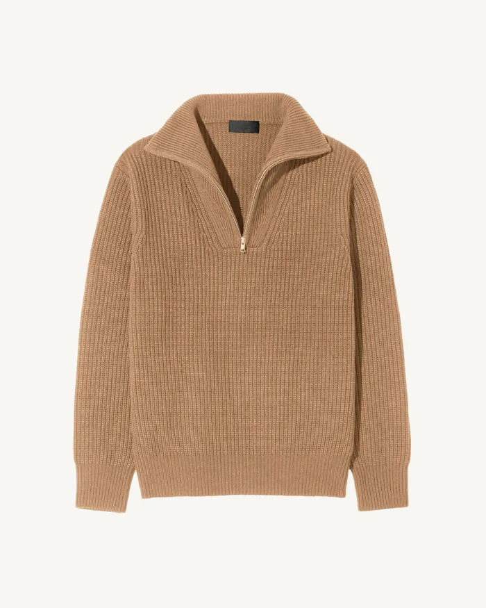 Men HESTON SWEATER Tan Sweaters Nili Lotan