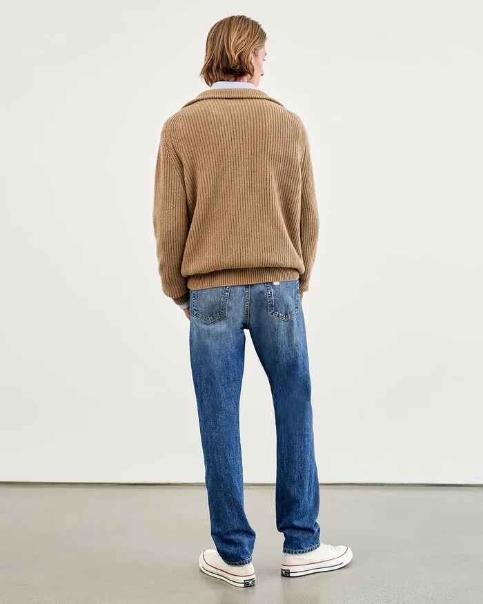 Men HESTON SWEATER Tan Sweaters Nili Lotan