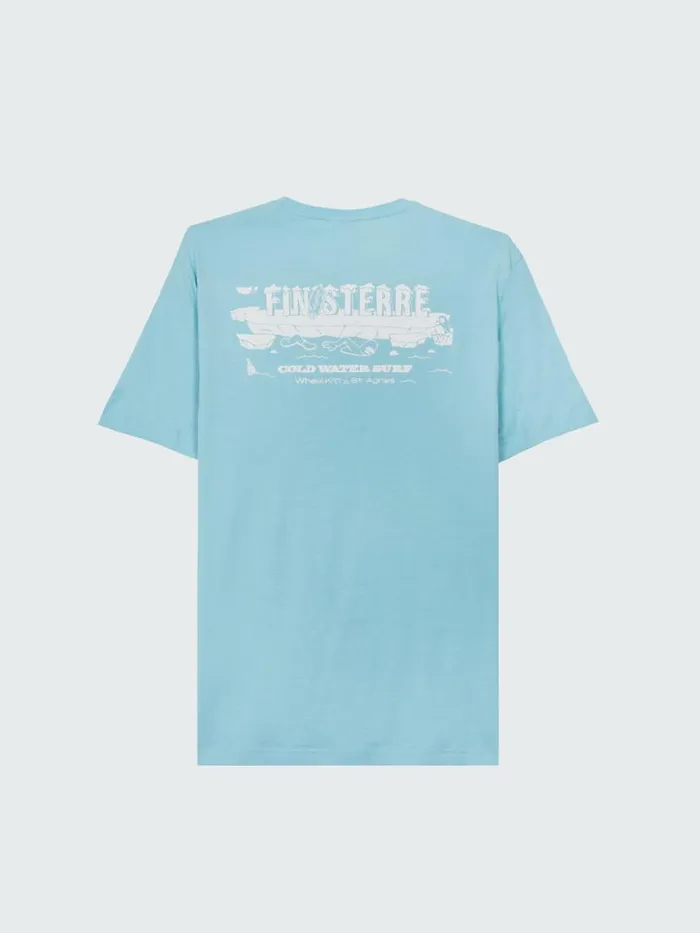 Men Ice Cold TShirt Glacier Blue Finisterre TShirts