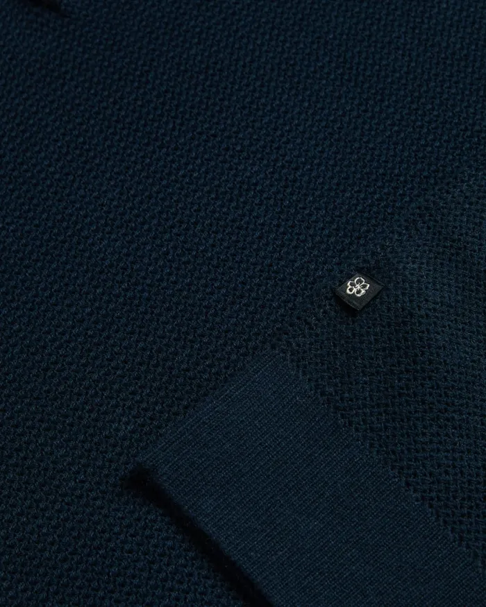 Men IMAGO 8211 Short Sleeve Regular Fit Knitted Polo Shirt Navy Ted Baker Polo Shirts Men IMAGO 8211 Short Sleeve Regular Fit Knitted Polo Shirt Navy Ted Baker Polo Shirts