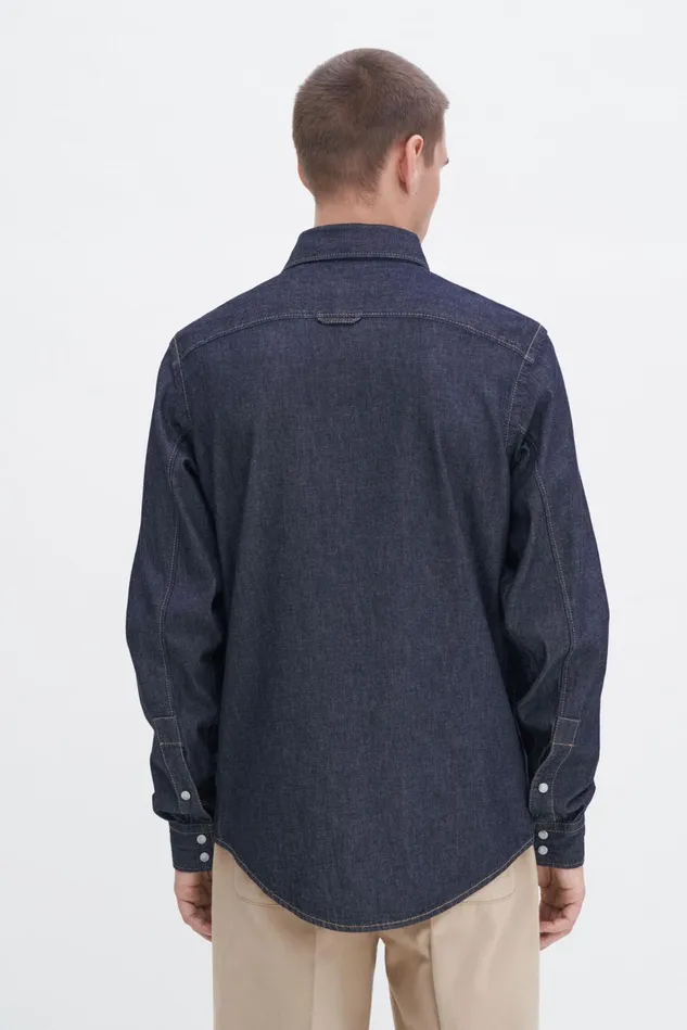 Men Jean Shirt Rinsed Blue Wash Filippa K Shirts