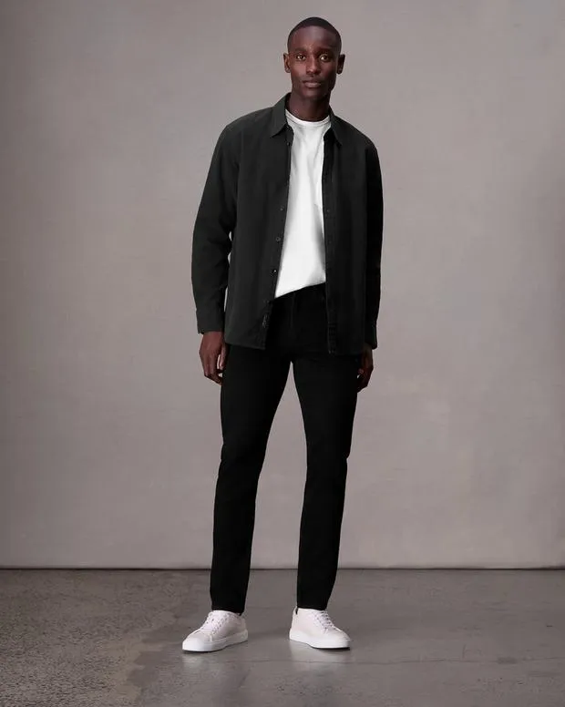 Men Jeans Rag and Bone Fit 2 Slim Fit Jean Authentic Stretch Denim Black