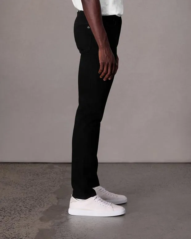 Men Jeans Rag and Bone Fit 2 Slim Fit Jean Authentic Stretch Denim Black