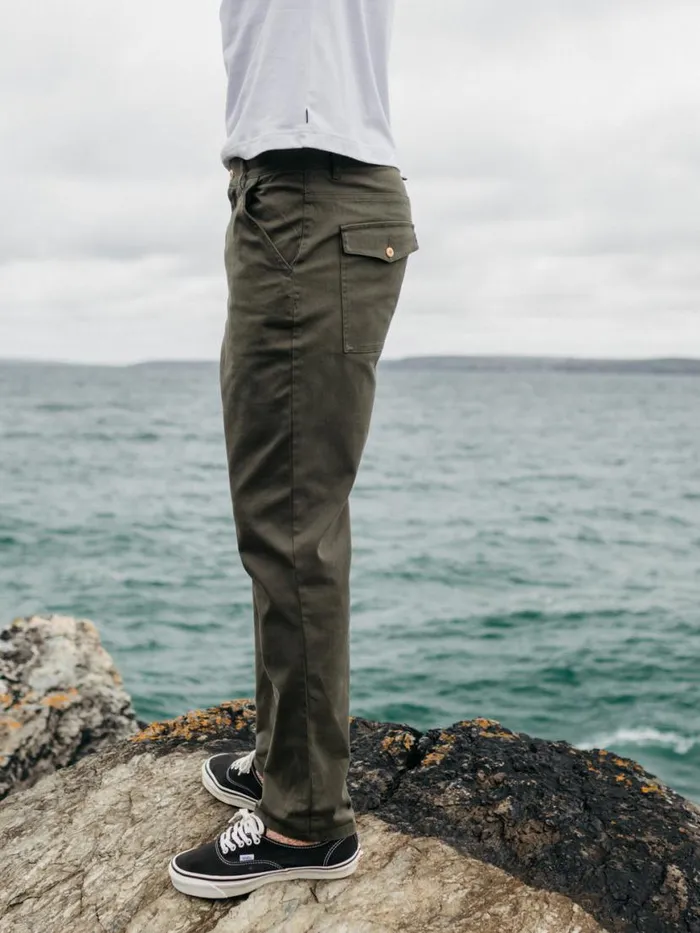 Men Koerner Trouser Olive Finisterre Trousers and Jeans