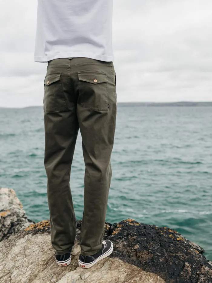 Men Koerner Trouser Olive Finisterre Trousers and Jeans