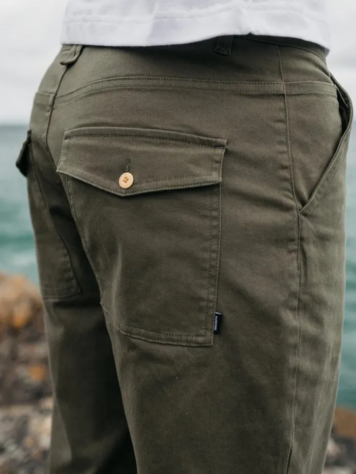 Men Koerner Trouser Olive Finisterre Trousers and Jeans