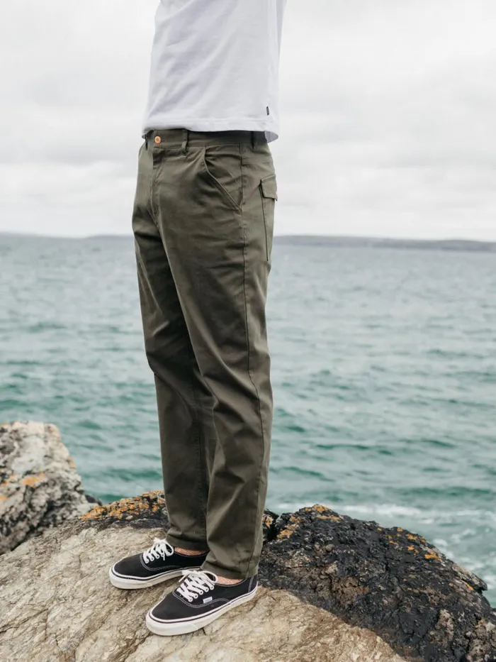Men Koerner Trouser Olive Finisterre Trousers and Jeans