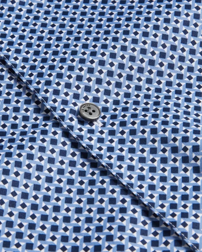 Men MALONES 8211 Long Sleeve Star Geo Print Shirt Navy Ted Baker Shirts Men MALONES 8211 Long Sleeve Star Geo Print Shirt Navy Ted Baker Shirts