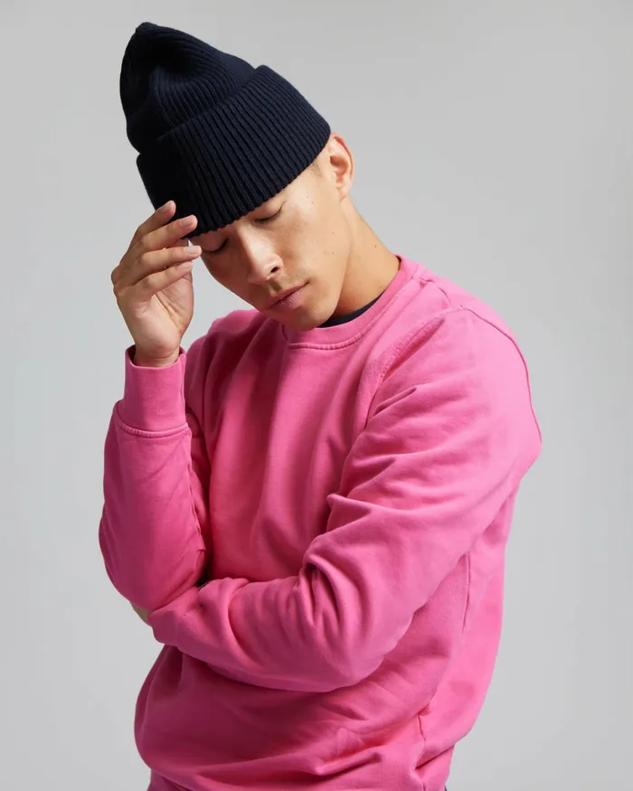Men Merino Wool Hat Stone Blue Colorful Standard Hats