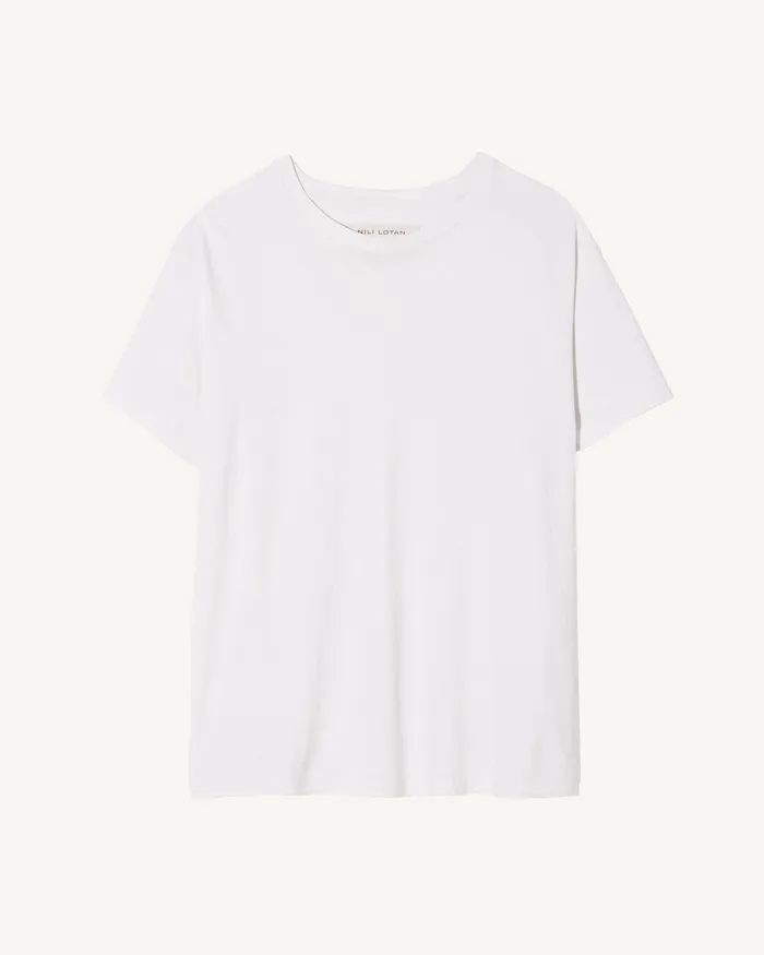 Men Nili Lotan BRADLEY TEE Desert Taupe Tees