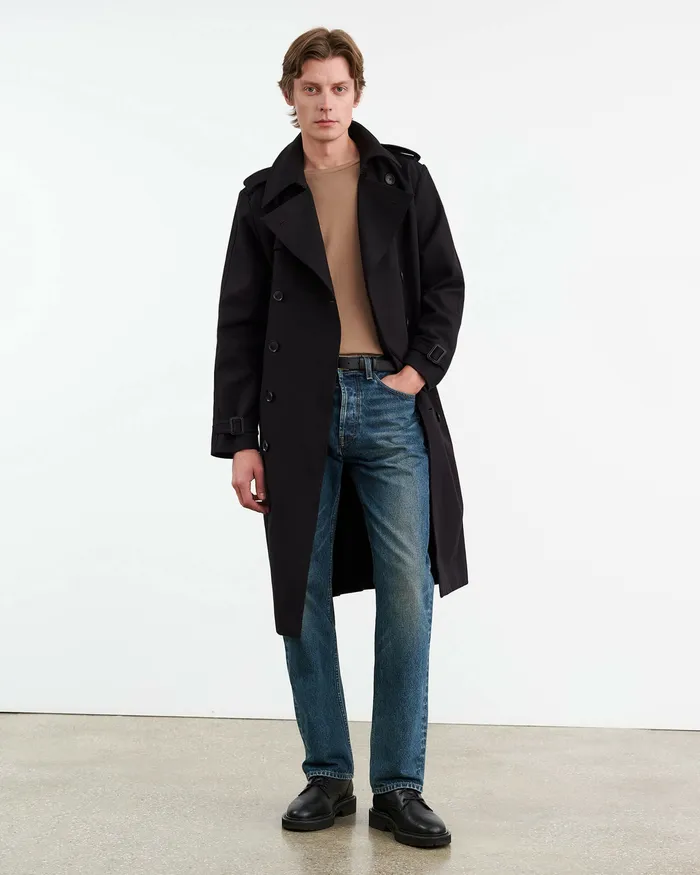 Men Nili Lotan BRADLEY TEE Desert Taupe Tees