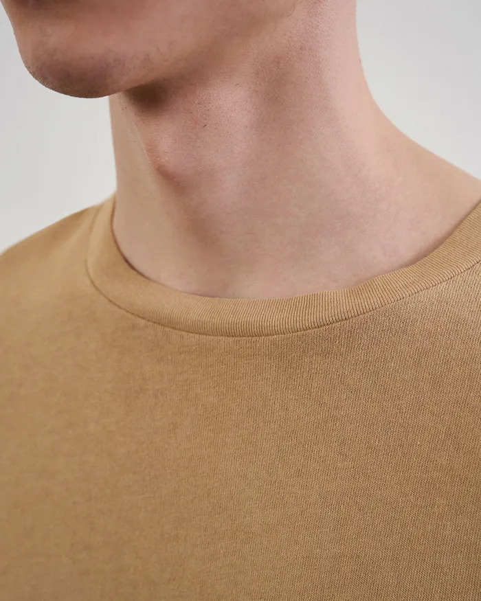 Men Nili Lotan BRADLEY TEE Desert Taupe Tees