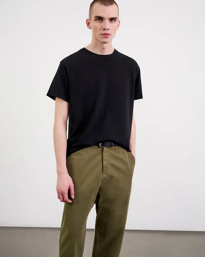 Men Nili Lotan BRADLEY TEE Desert Taupe Tees