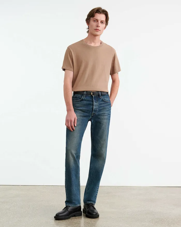 Men Nili Lotan BRADLEY TEE Desert Taupe Tees
