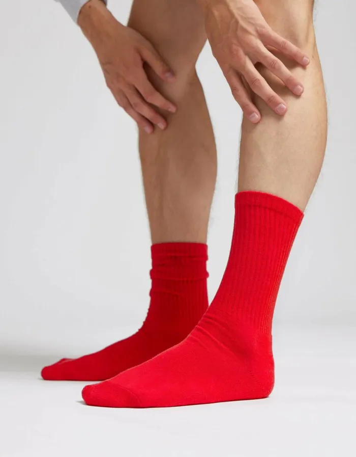 Men Organic Active Sock Magenta Blaze Colorful Standard Socks and