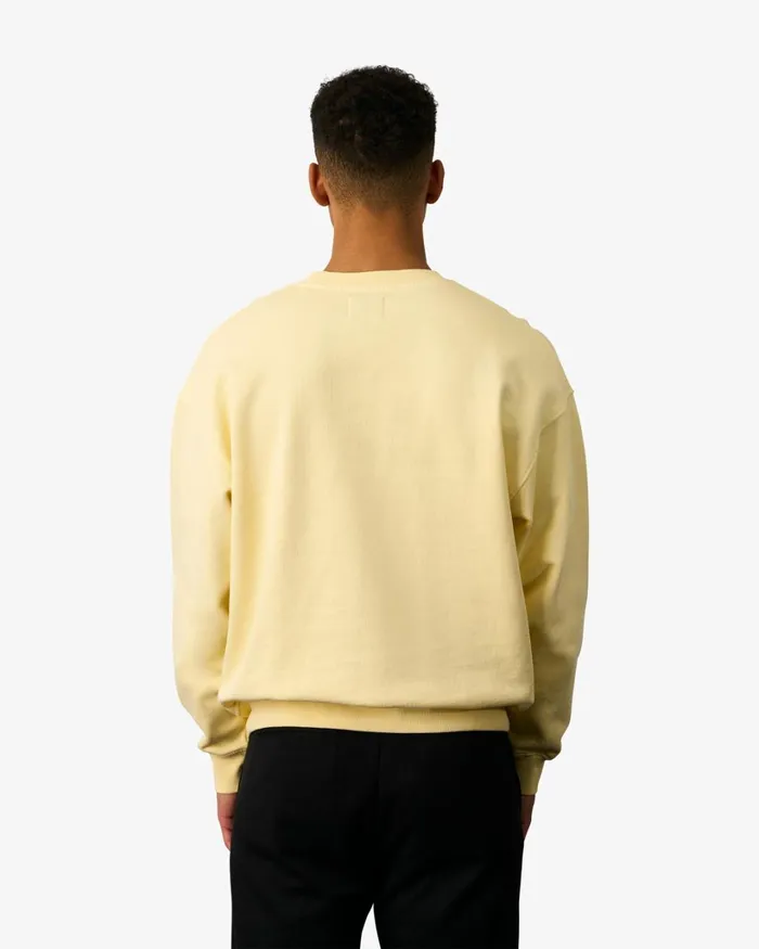 Men Organic Oversized Crew Magenta Blaze Colorful Standard Crewneck Sweatshirts