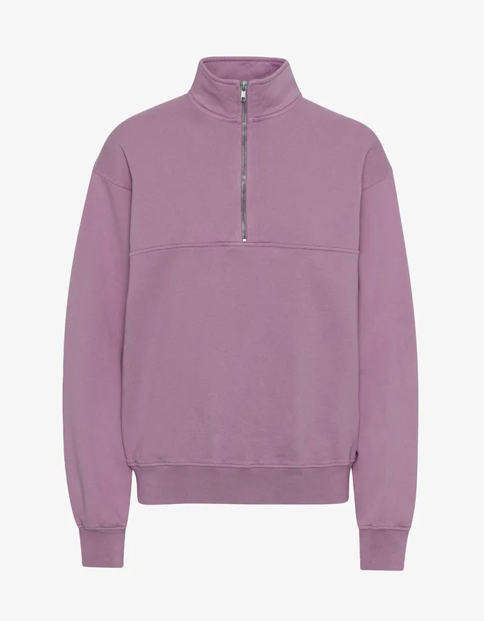 Men Organic Quarter Zip 8211 Pearly Purple Quarter Zips Colorfulstandard