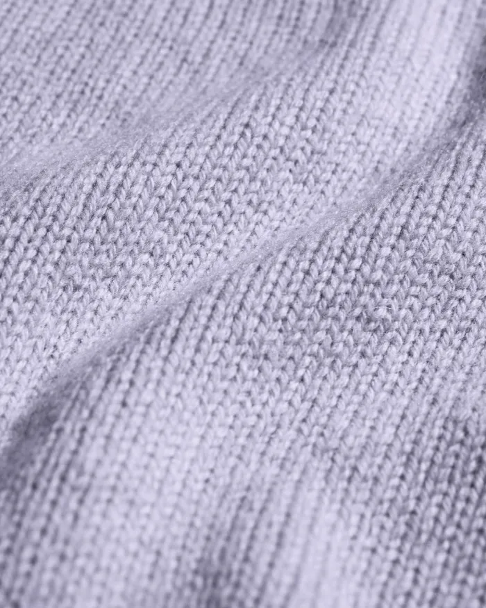 Men Oversized Merino Wool Crew Soft Lavender Colorful Standard Knit Sweaters