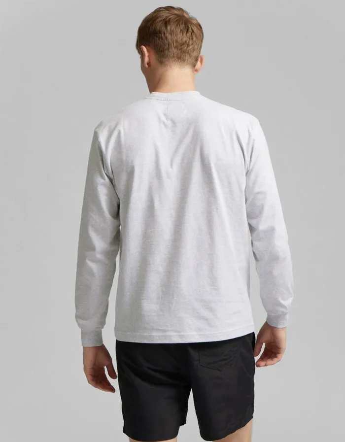 Men Oversized Organic LS TShirt Deep Black Colorful Standard TShirts