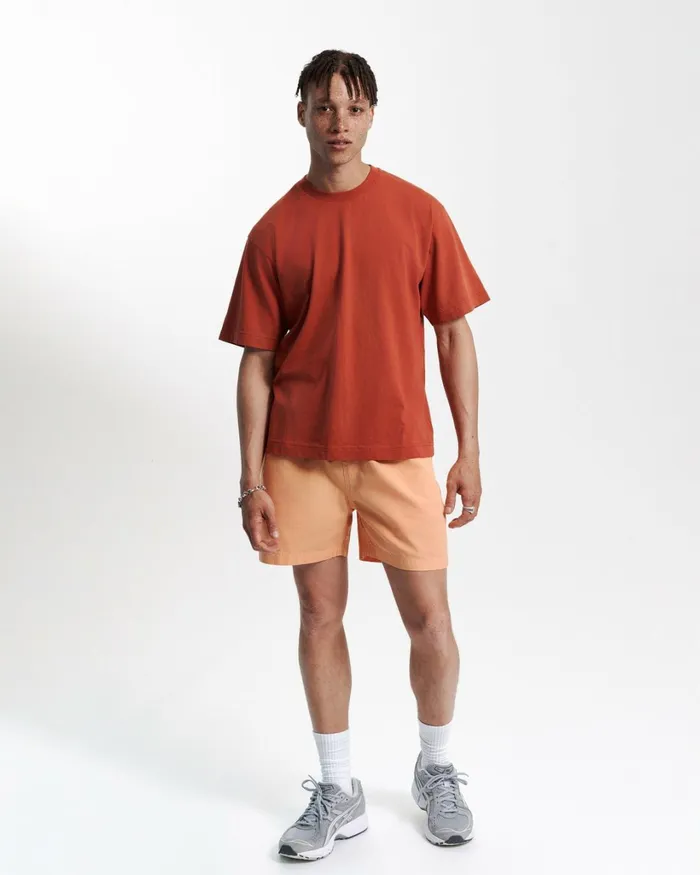 Men Oversized Organic TShirt Pearly Purple Colorful Standard TShirts