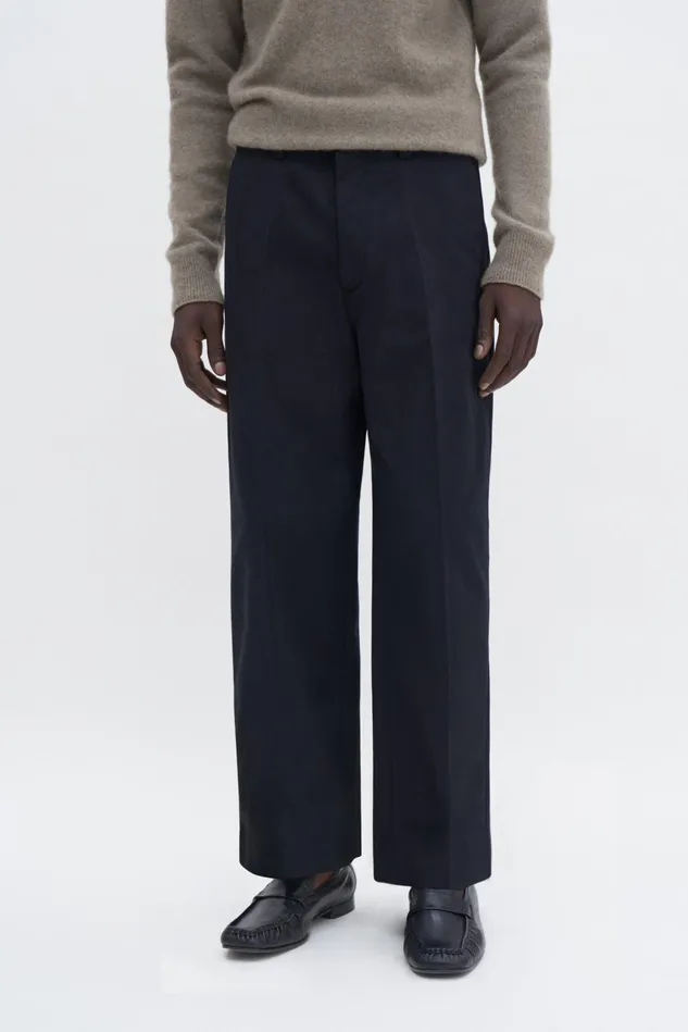 Men Oversized Work Trousers Black Filippa K Trousers