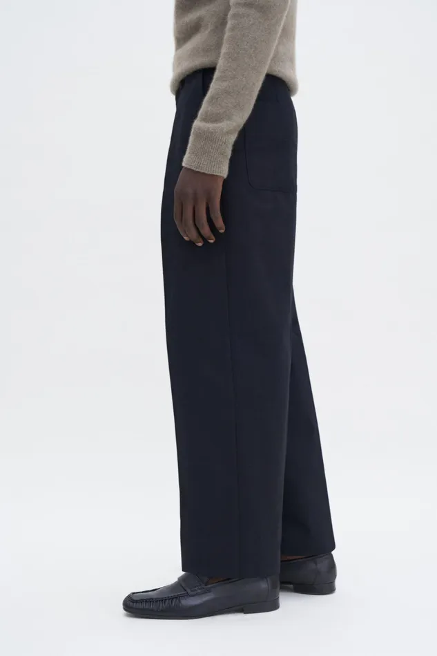 Men Oversized Work Trousers Black Filippa K Trousers