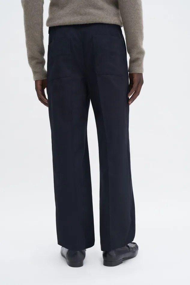 Men Oversized Work Trousers Black Filippa K Trousers