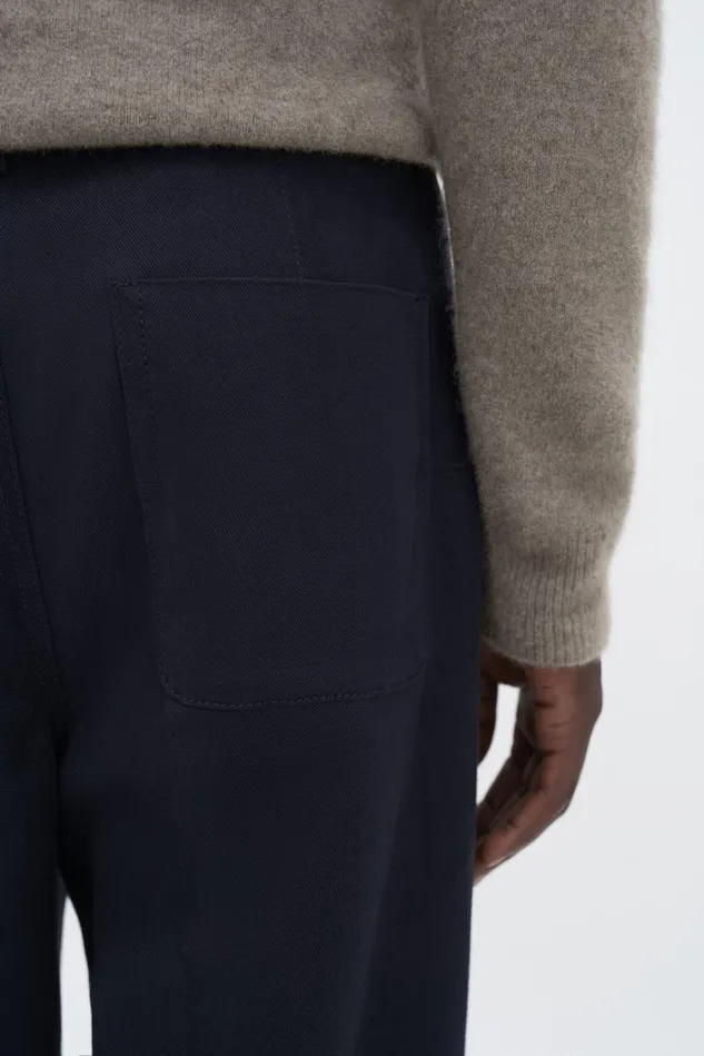 Men Oversized Work Trousers Black Filippa K Trousers