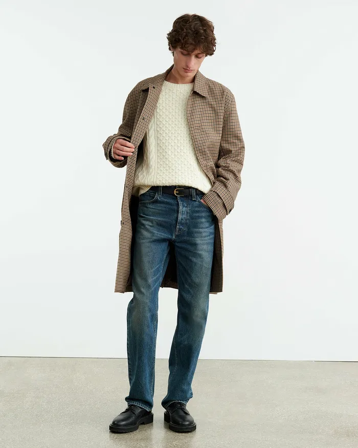 Men OWEN SWEATER Ivory Sweaters Nili Lotan
