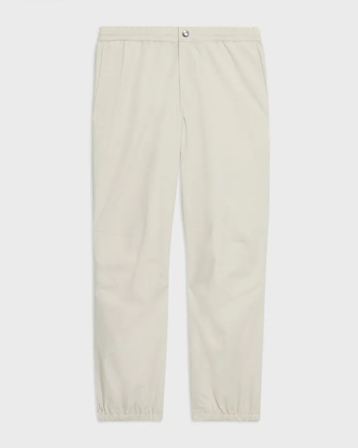 Men Pants Theory CottonBlend Jogger Pant Ecru