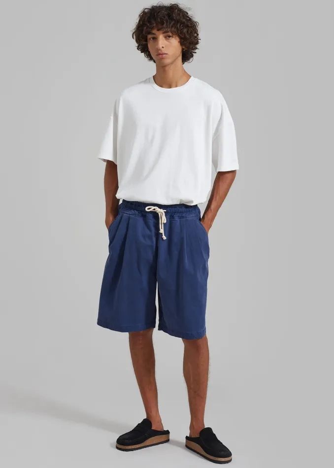 Men Pierce Shorts 8211 Blue The Frankie Shop Bottoms