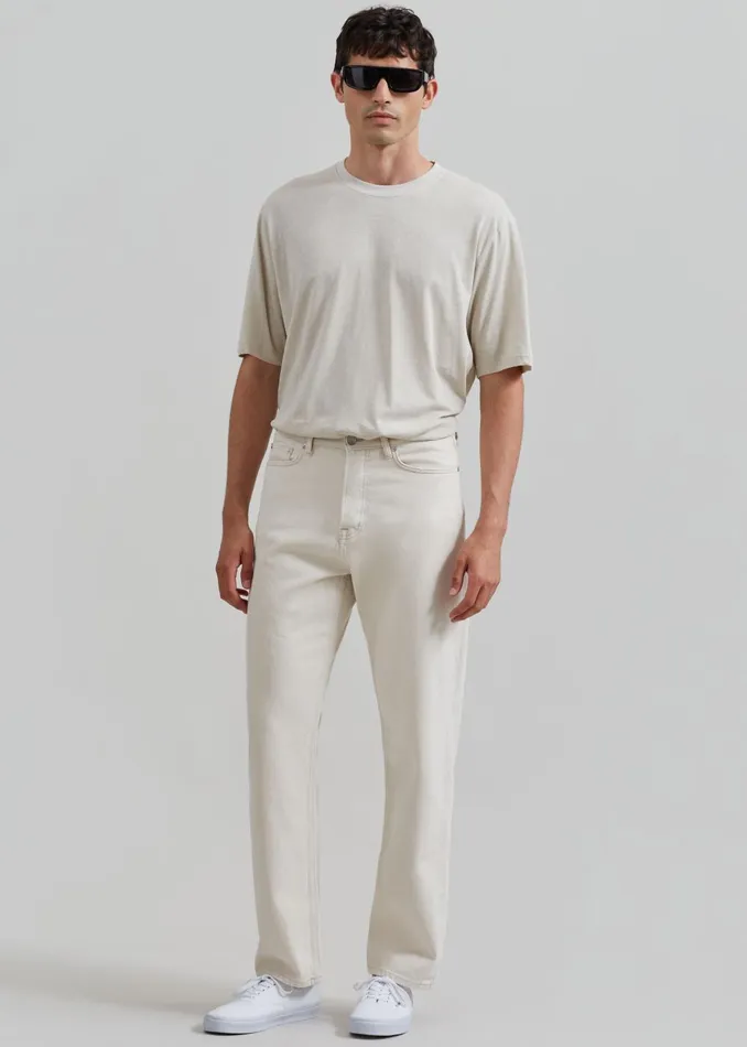 Men Samse Samse Saeddie Jeans 8211 Natural The Frankie Shop Bottoms