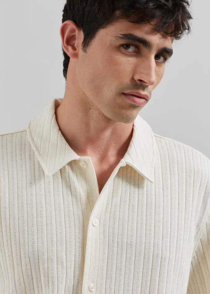 Men Samse Samse Sakvistbro Shirt 8211 Cream The Frankie Shop Tops
